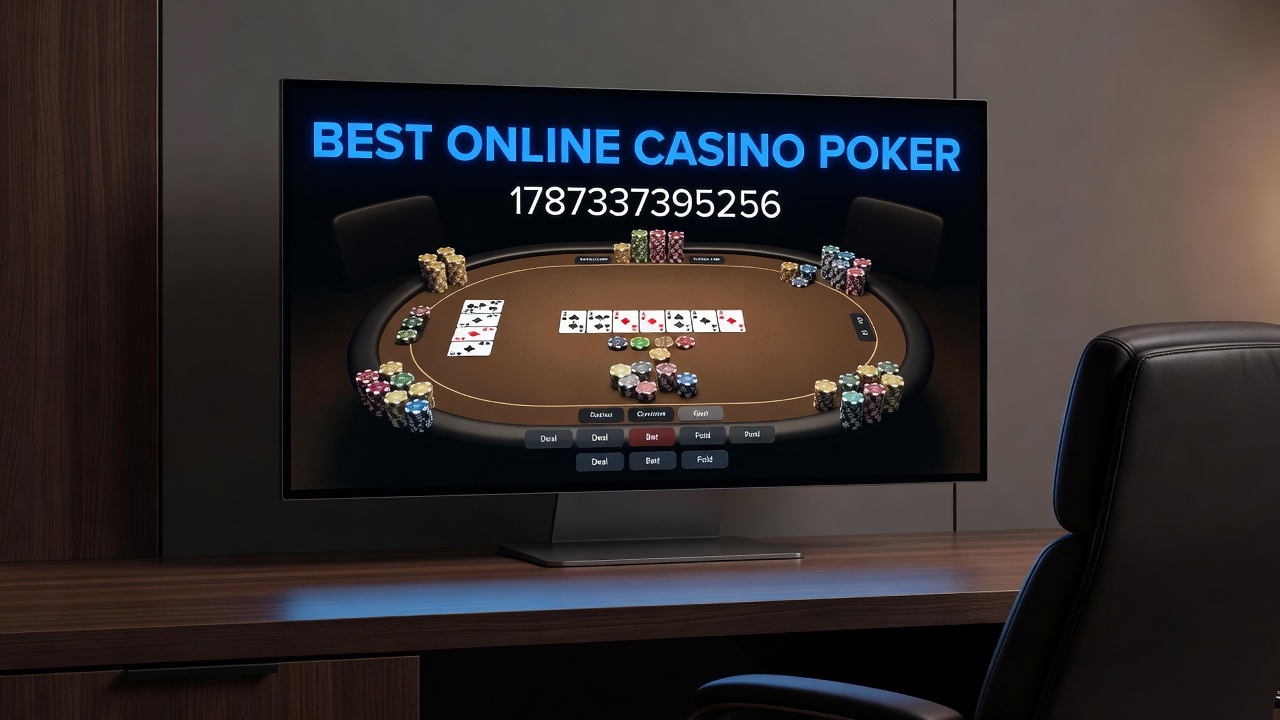 Mobile device displaying an active online poker tournament with player statistics overlay