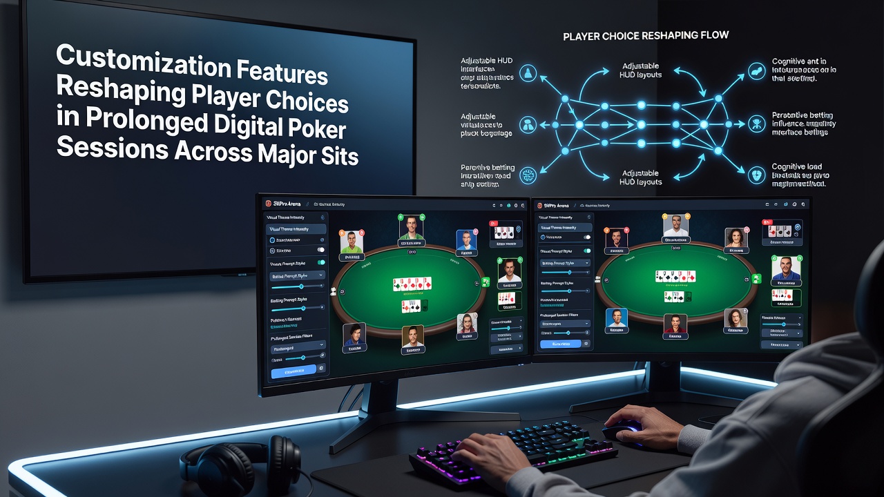 Customized poker table views with filtered opponent stats during long digital sessions