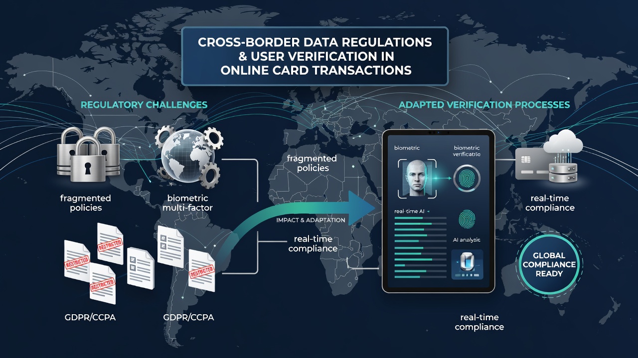 Online poker verification interface showing multi-region data handling and consent screens