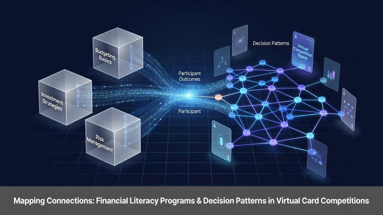 Overview of financial literacy integration in virtual card platforms showing participant engagement metrics