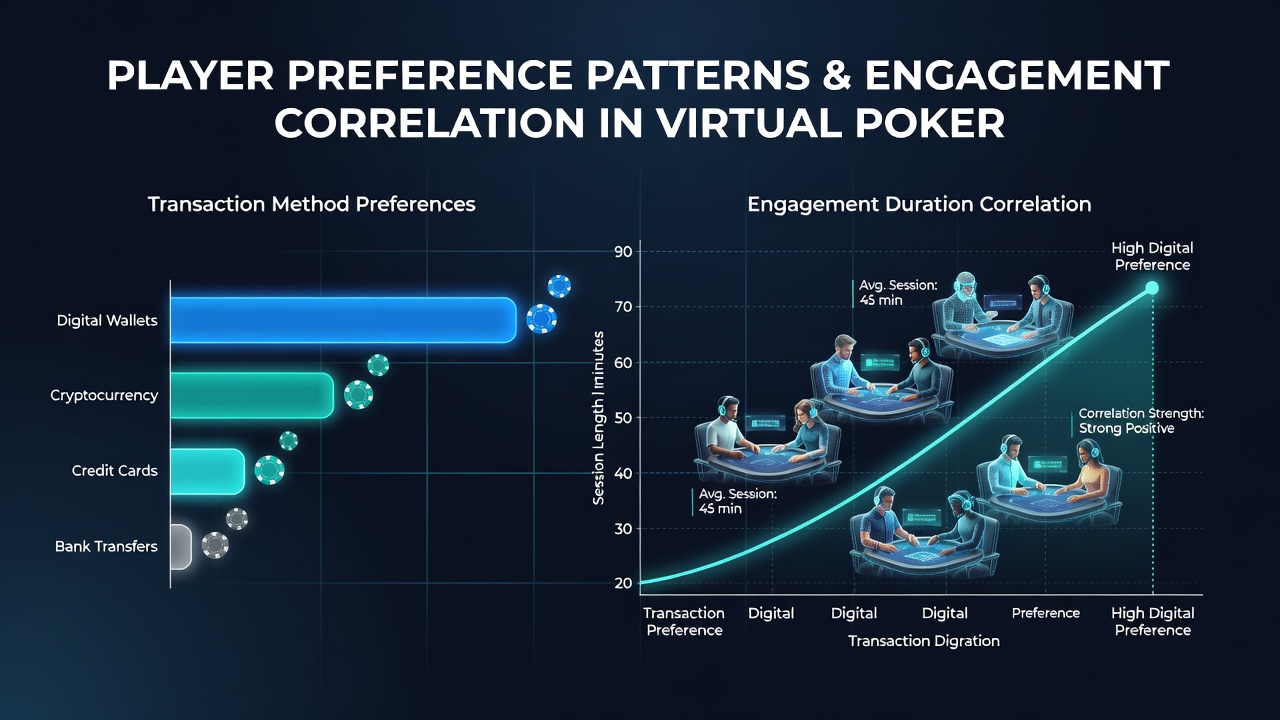 Players selecting transaction methods on virtual poker platforms showing various payment options