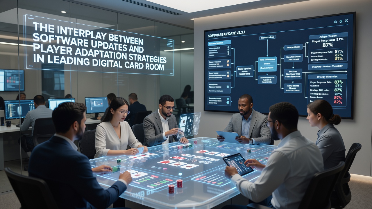Players reviewing updated digital card room features and adjusting strategies during live sessions